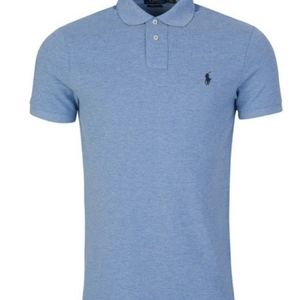 Polo Ralph Lauren Custom Fit Mesh Polo on Jamaican Heather